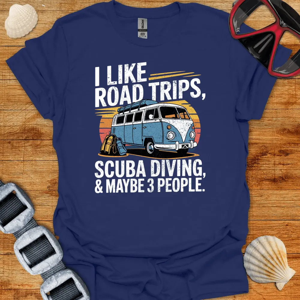 T-Shirt Navy / S I Like Road Trips T-Shirt