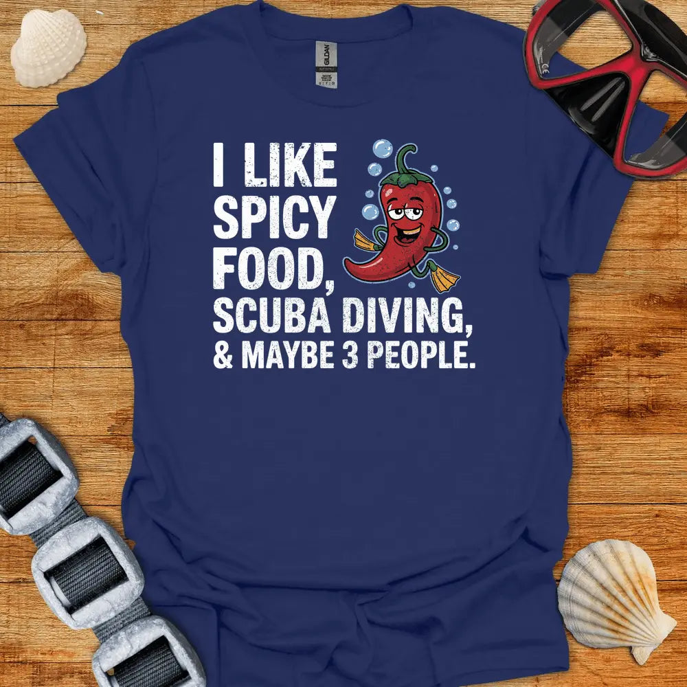 T-Shirt Navy / S I Like Spicy Food T-Shirt