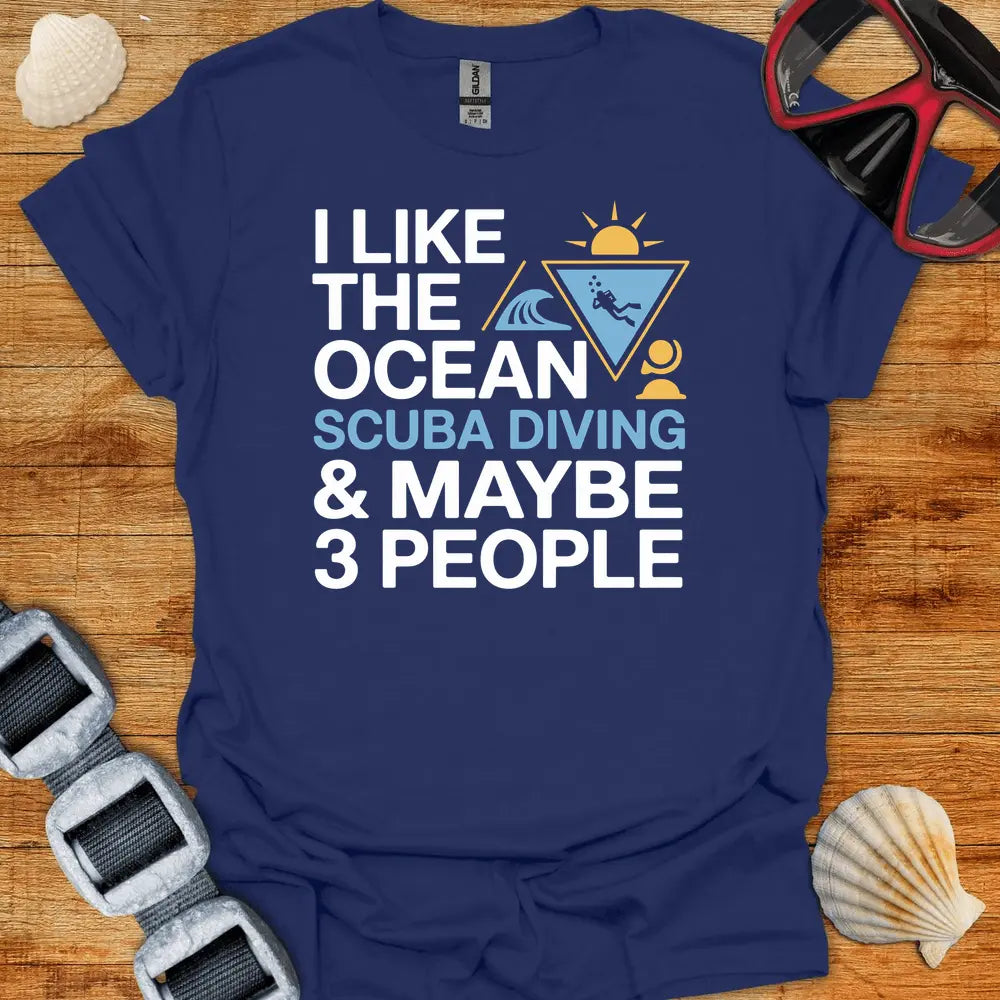T-Shirt Navy / S I Like The Ocean T-Shirt