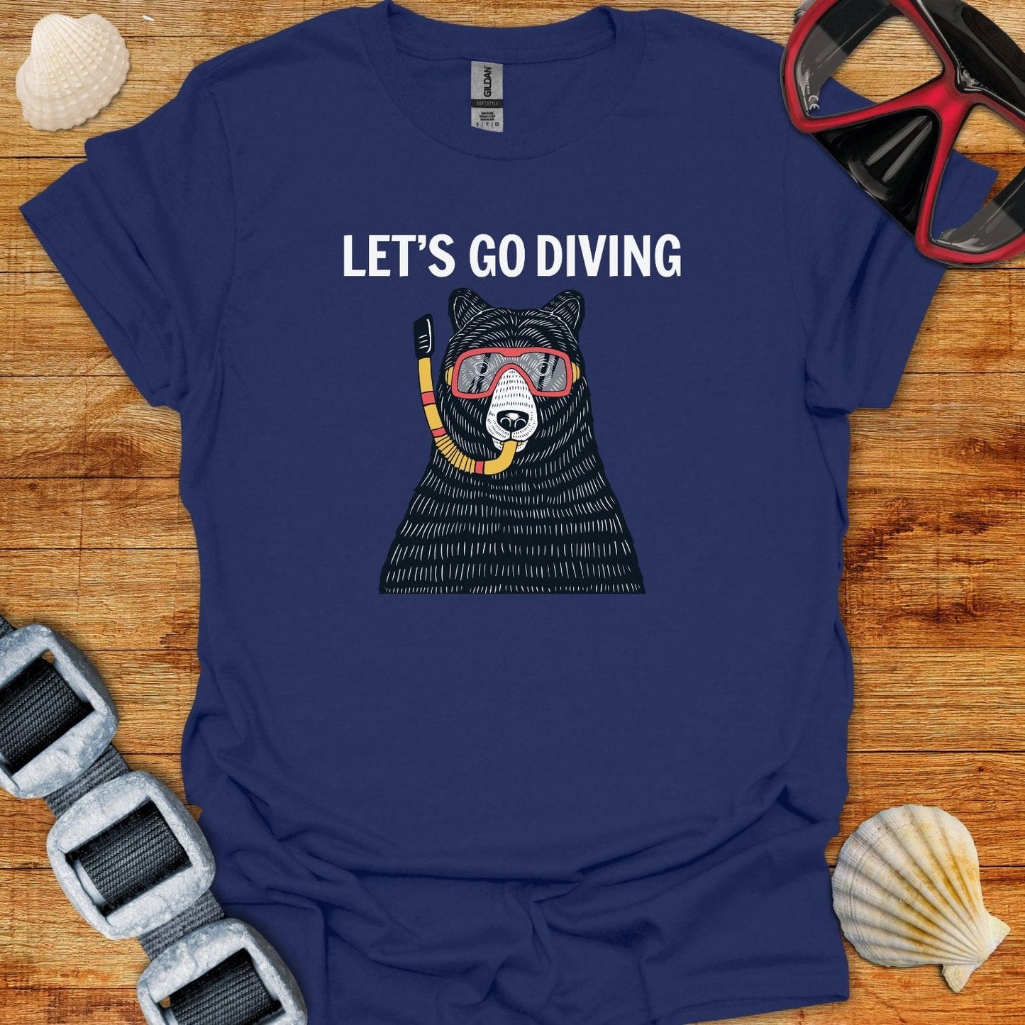 T-Shirt Navy / S Let's Go Diving