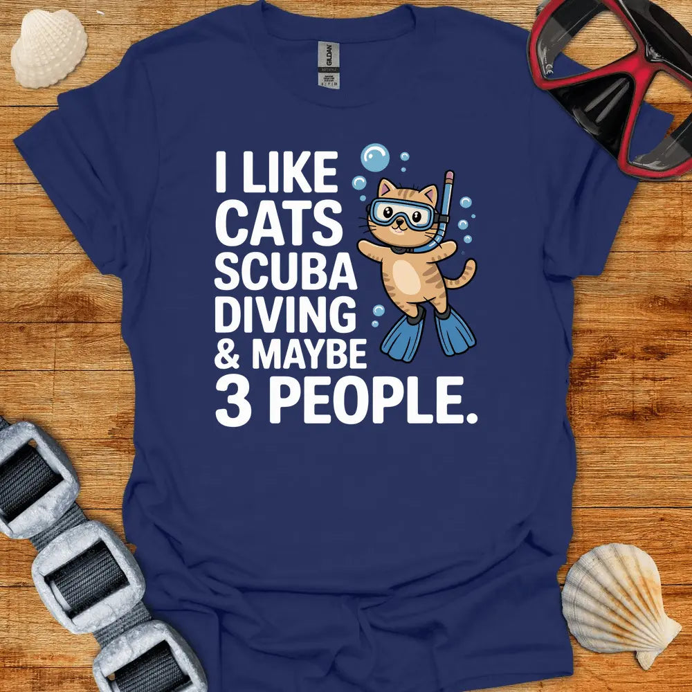T-Shirt Navy / S Like Cats T-Shirt