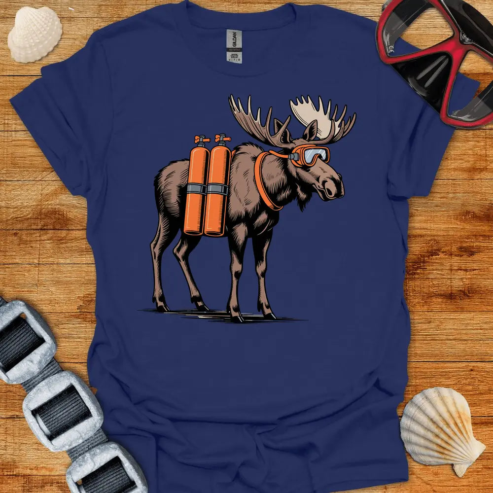 T-Shirt Navy / S Moose Diver T-Shirt