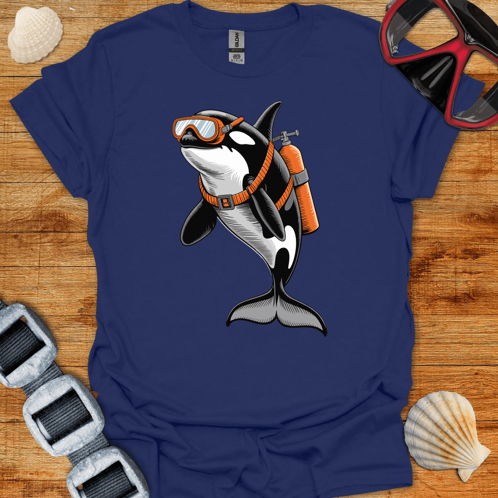 T-Shirt Navy / S Orca Diver T-Shirt