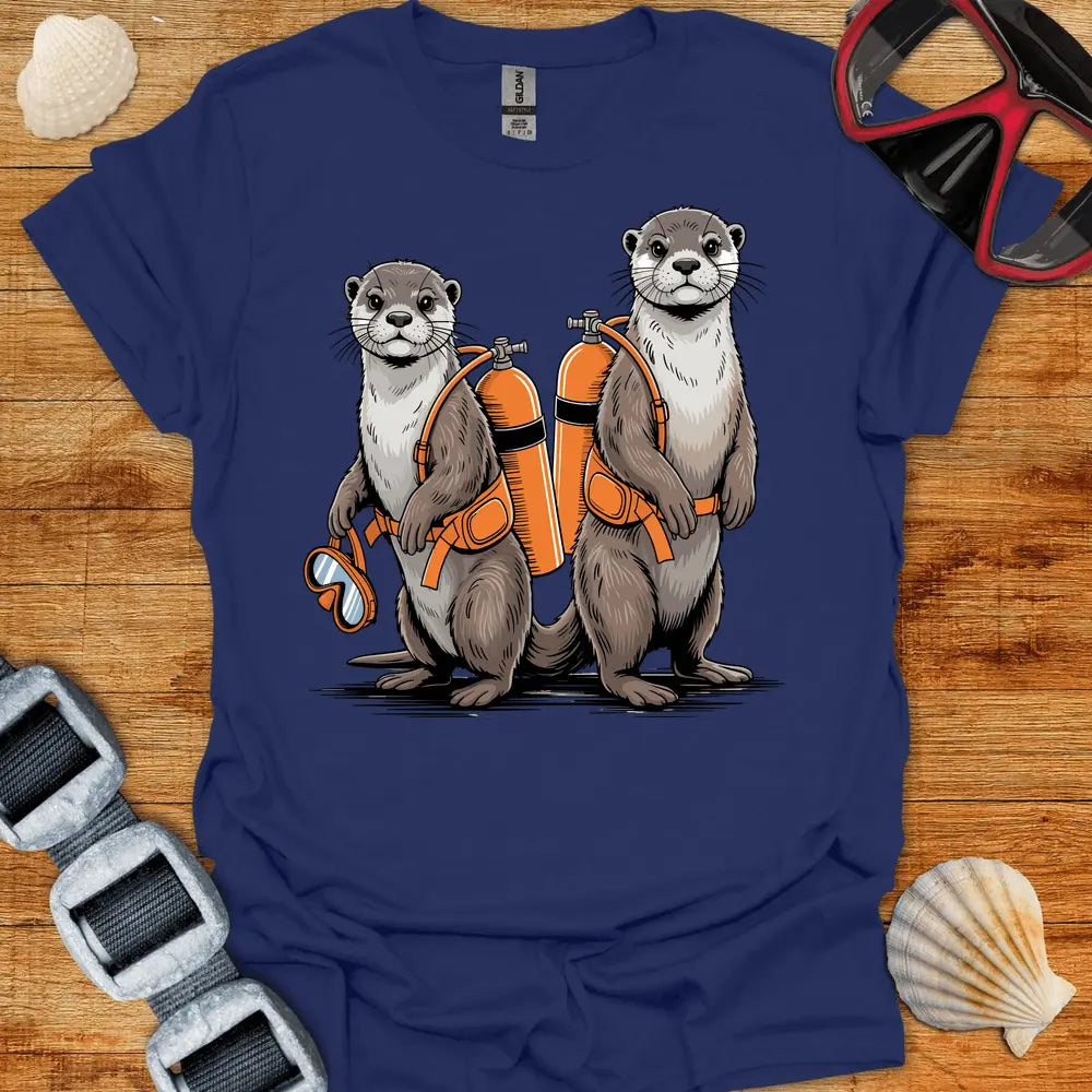 T-Shirt Navy / S Otter Divers T-Shirt