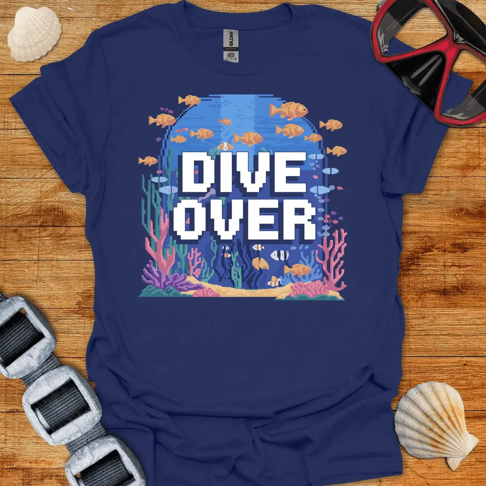 T-Shirt Navy / S Retro Dive Over T-Shirt