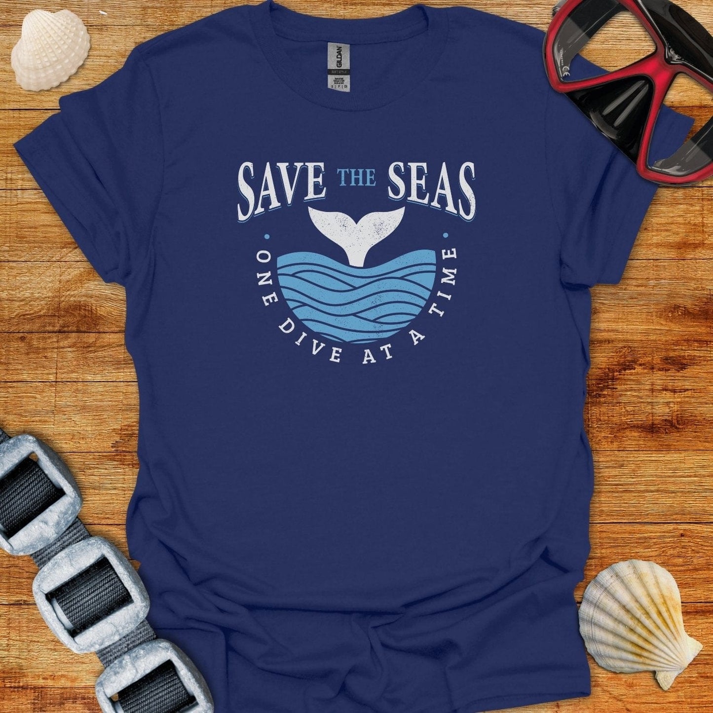 T-Shirt Navy / S Save The Seas T-Shirt