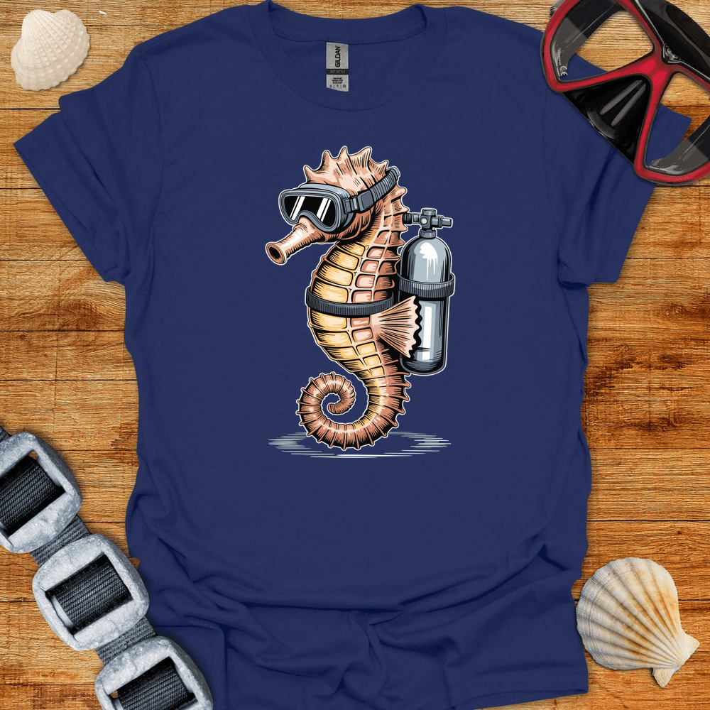 T-Shirt Navy / S Seahorse Diver T-Shirt