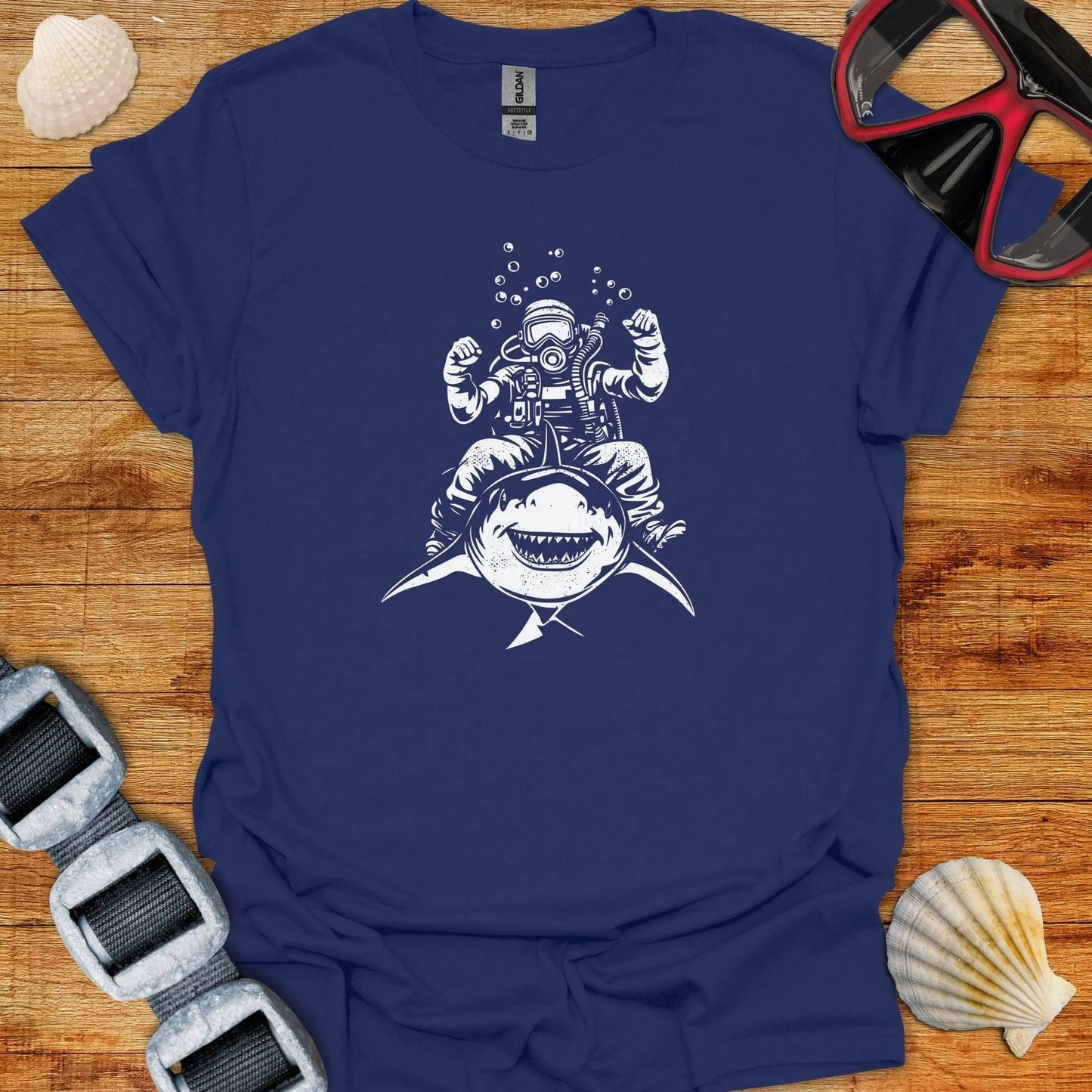 T-Shirt Navy / S Shark Rider T-Shirt