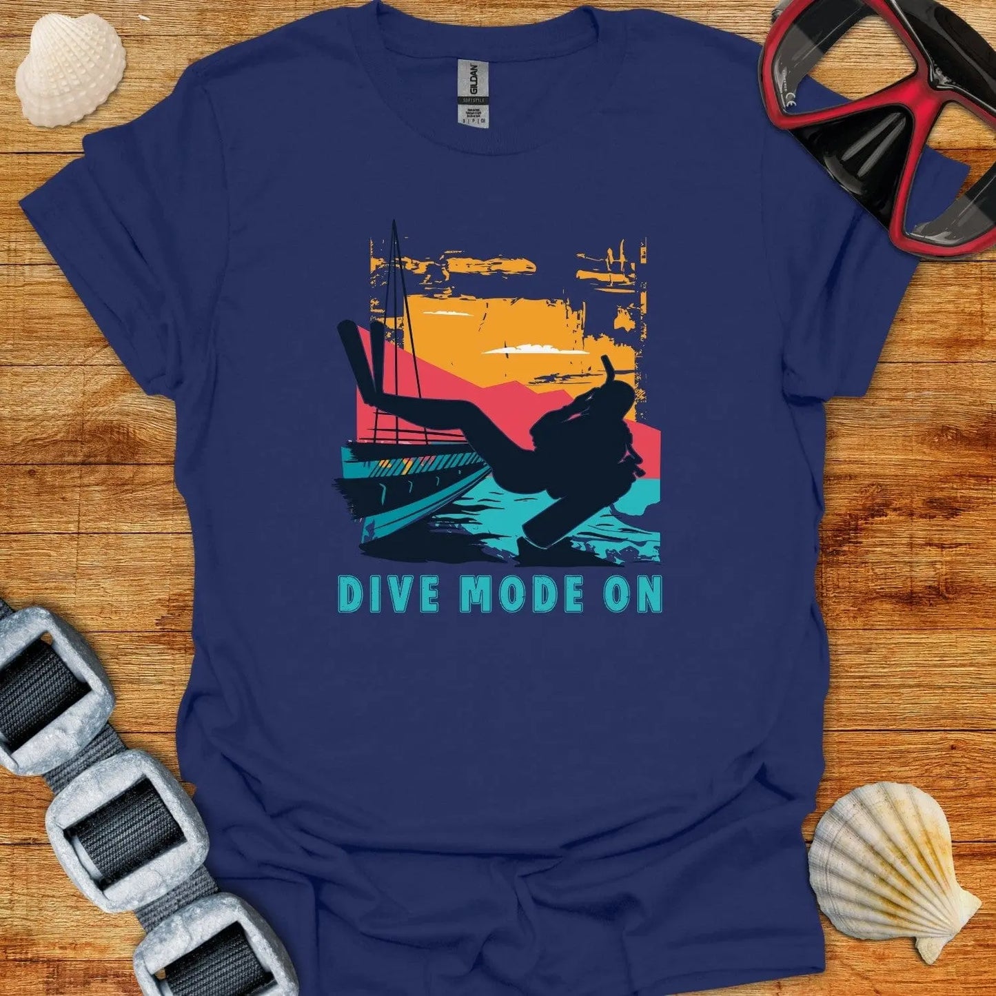 T-Shirt Navy / XS Dive Mode On