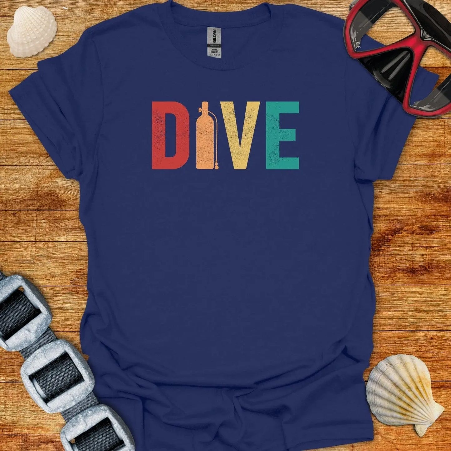 T-Shirt Navy / XS Dive Tanked