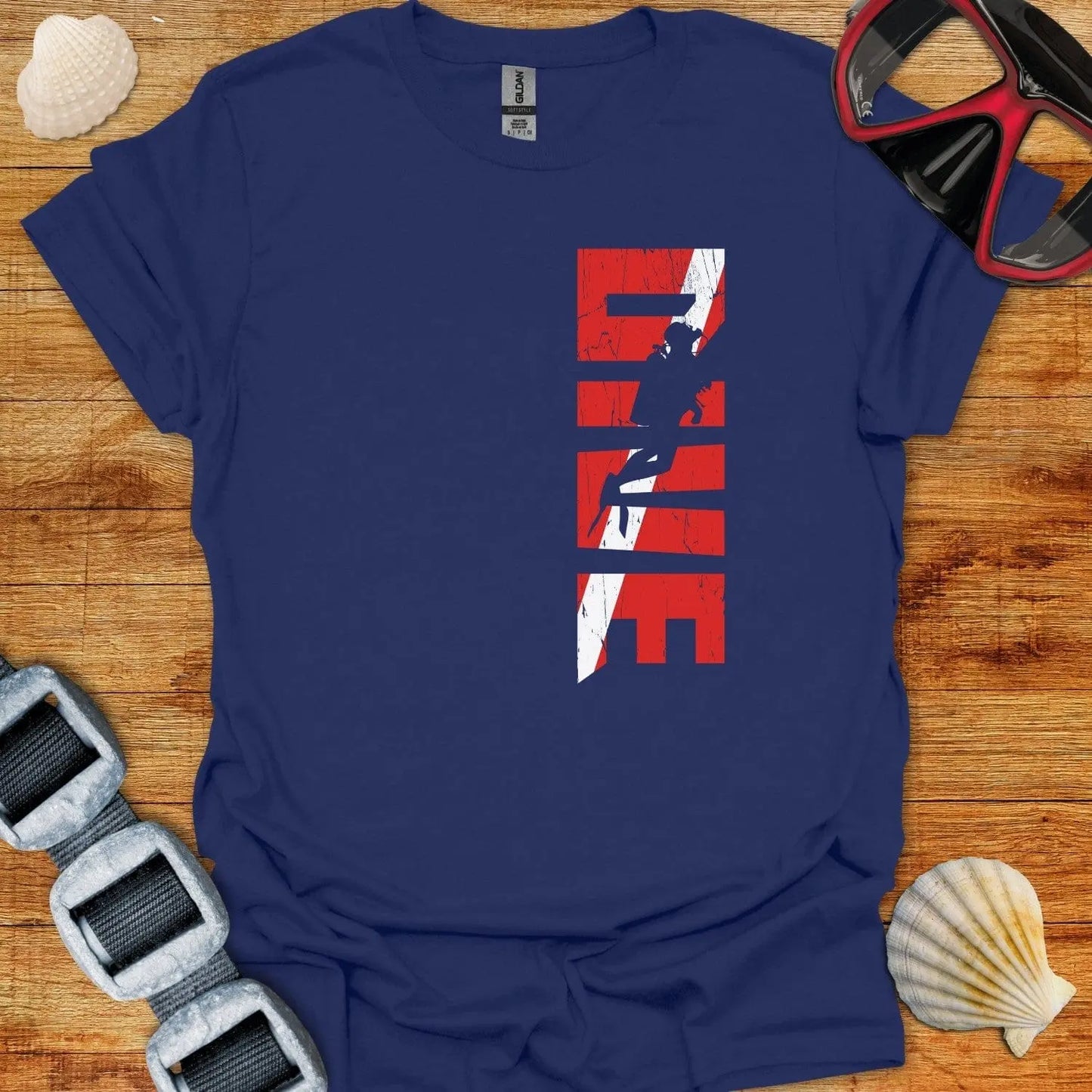 T-Shirt Navy / XS Dive Vertical