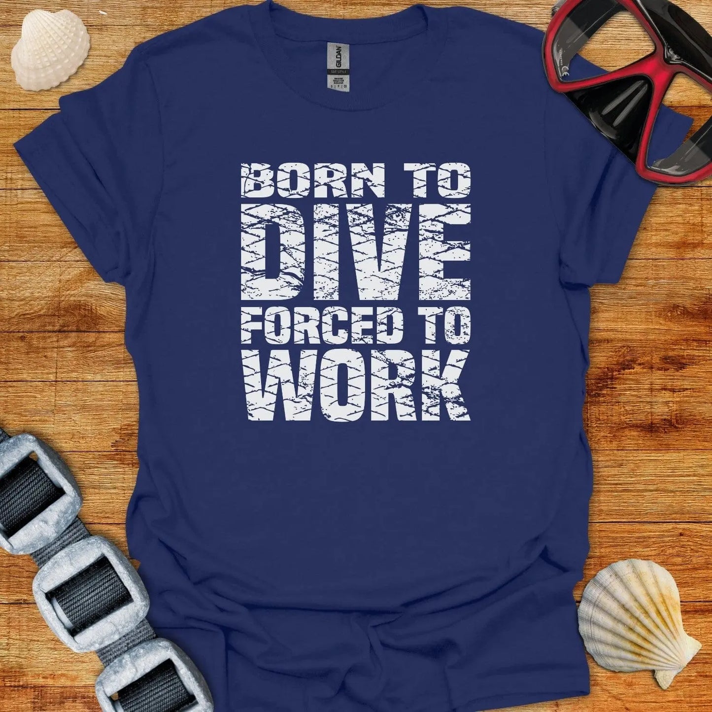 T-Shirt Navy / XS Forced To Work