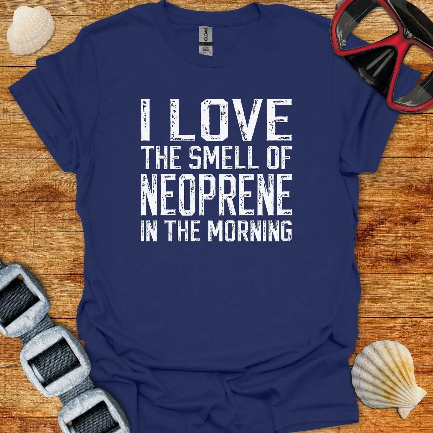 T-Shirt Navy / XS I Love The Smell Of Neoprene