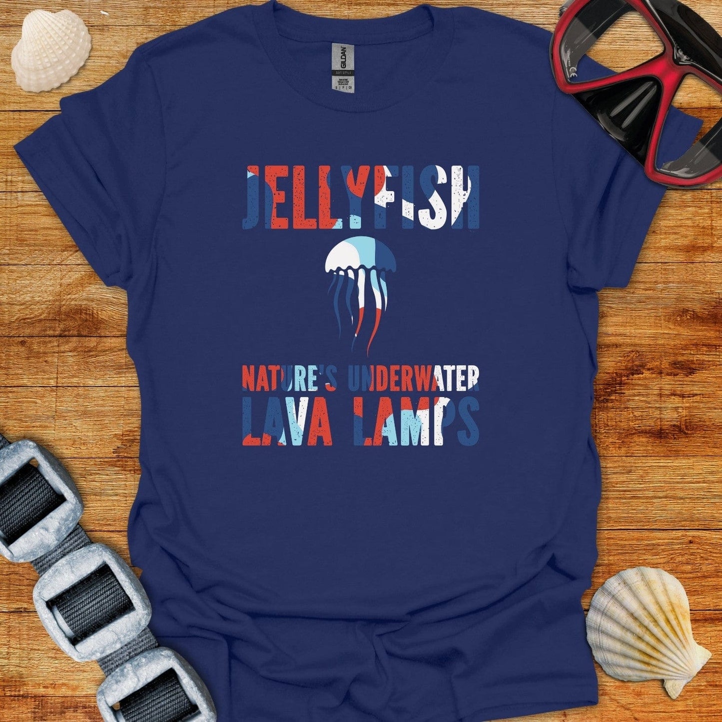 T-Shirt Navy / XS Jelly Fish