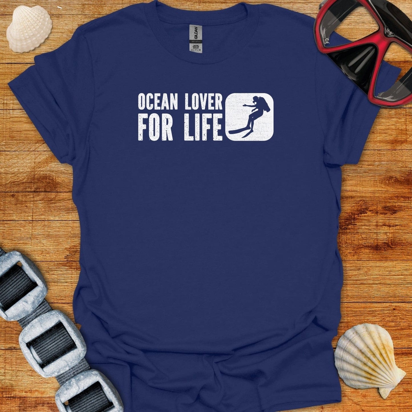 T-Shirt Navy / XS Ocean Lover For Life