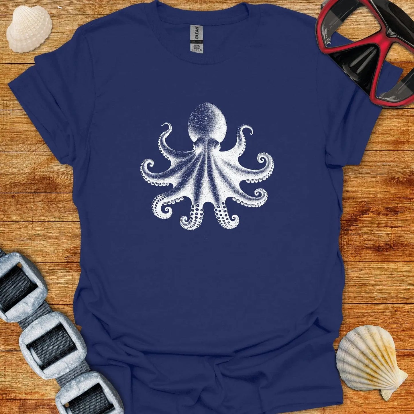 T-Shirt Navy / XS Octopus