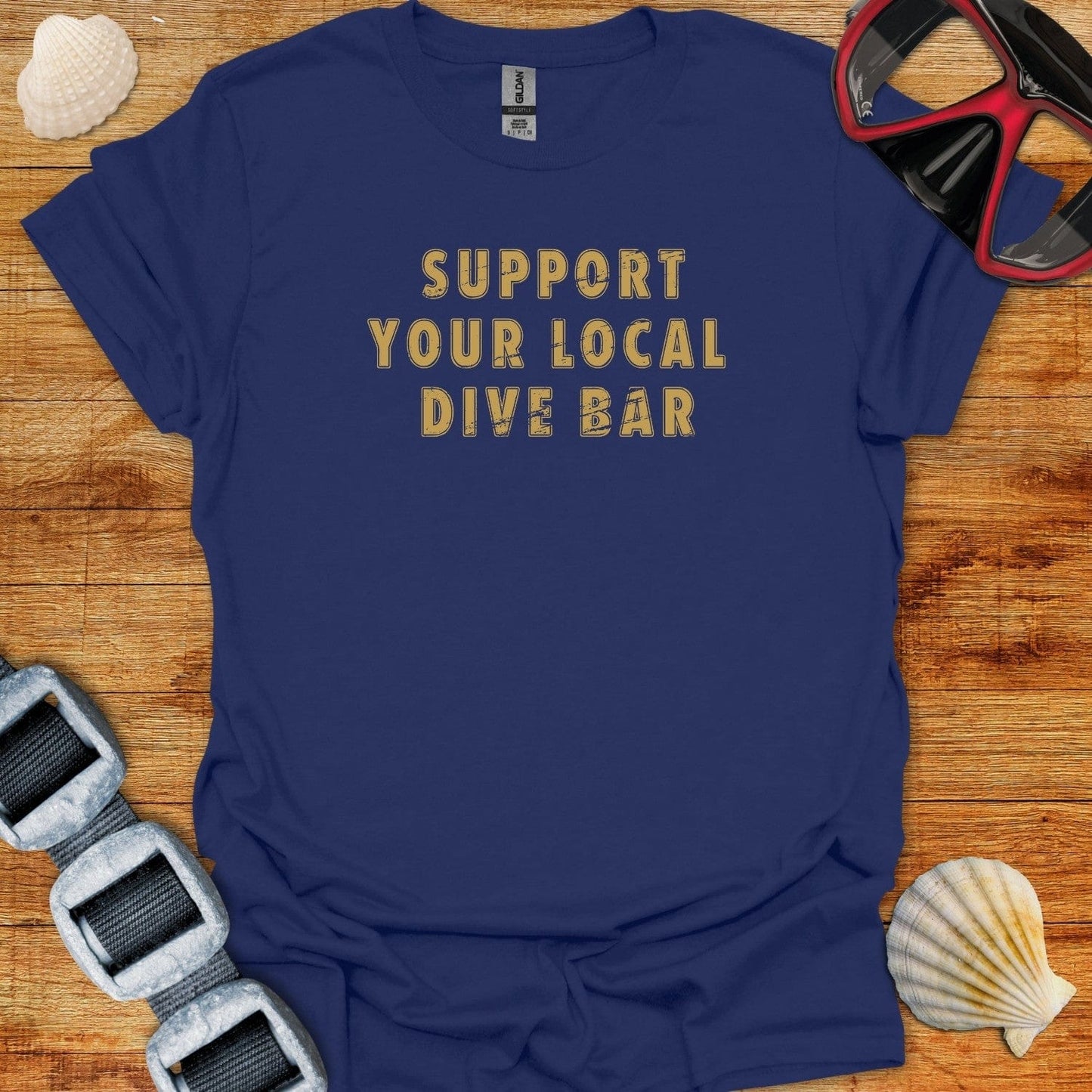 T-Shirt Navy / XS Support Your Local Dive Bar