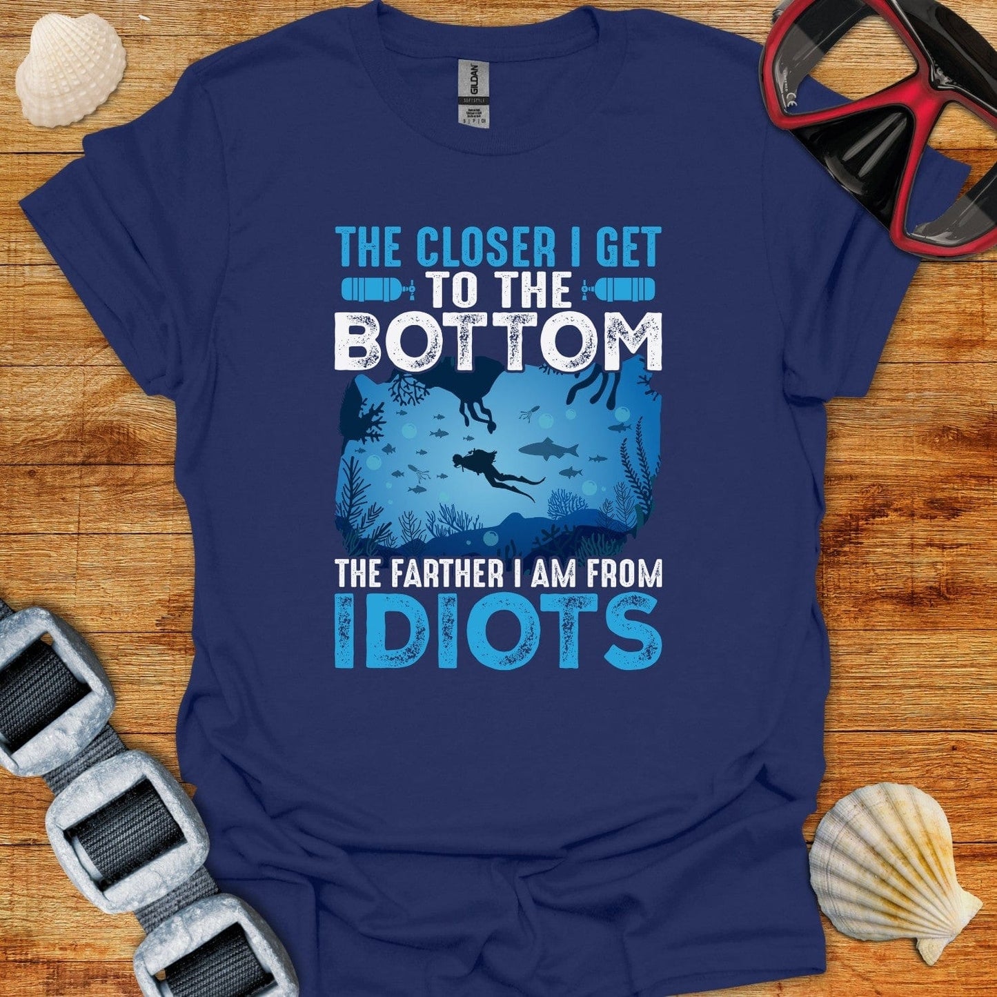 T-Shirt Navy / XS The Closer To The Bottom
