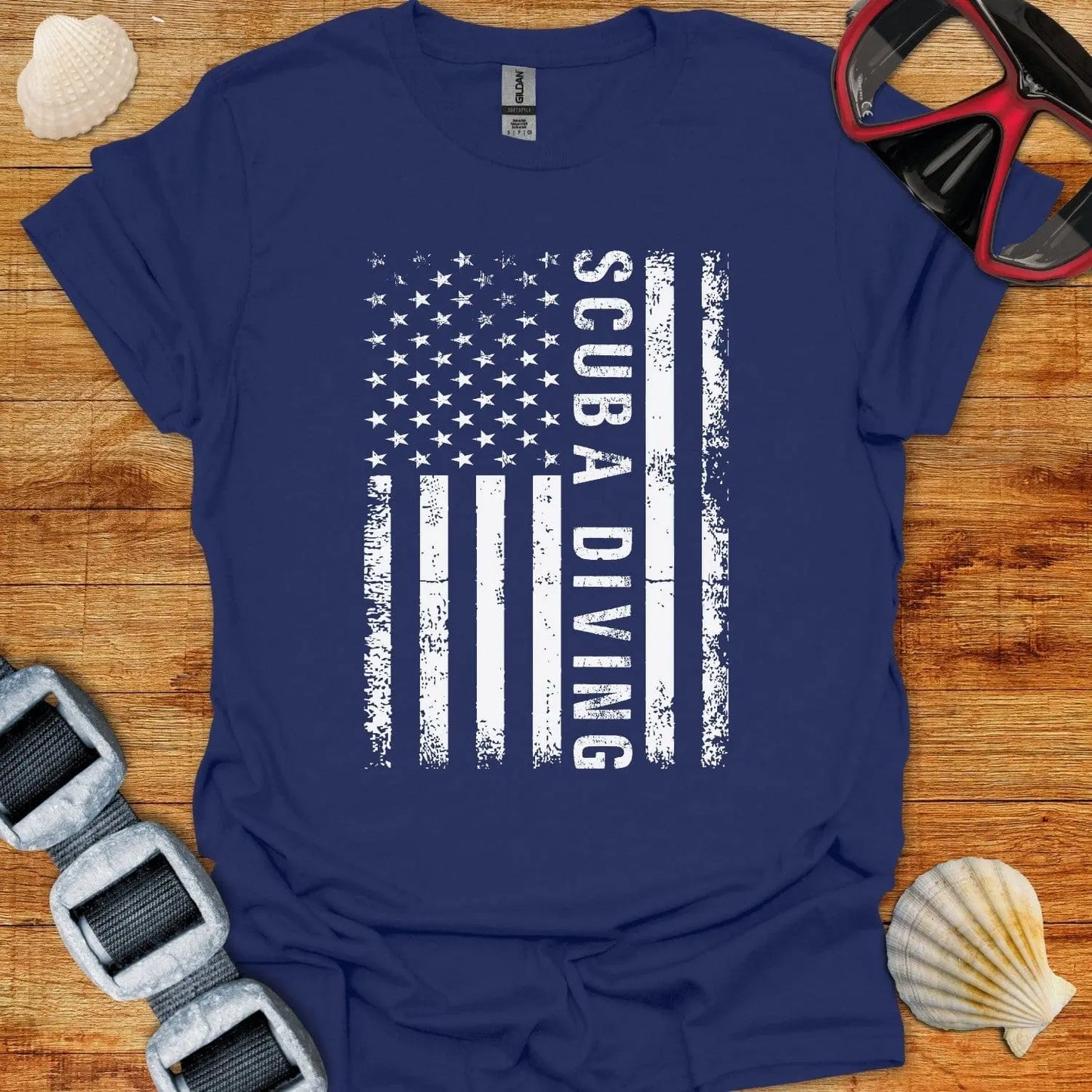 T-Shirt Navy / XS USA Diving