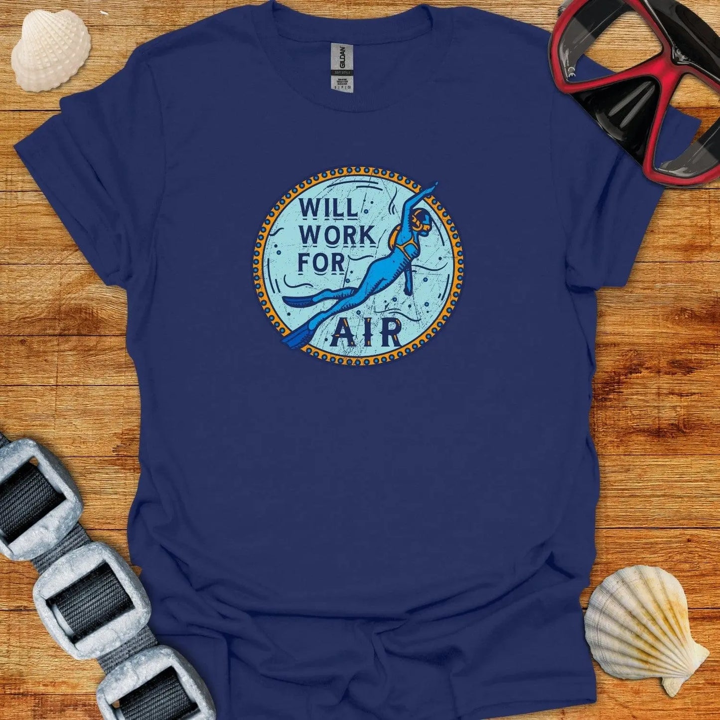T-Shirt Navy / XS Will Work For Air