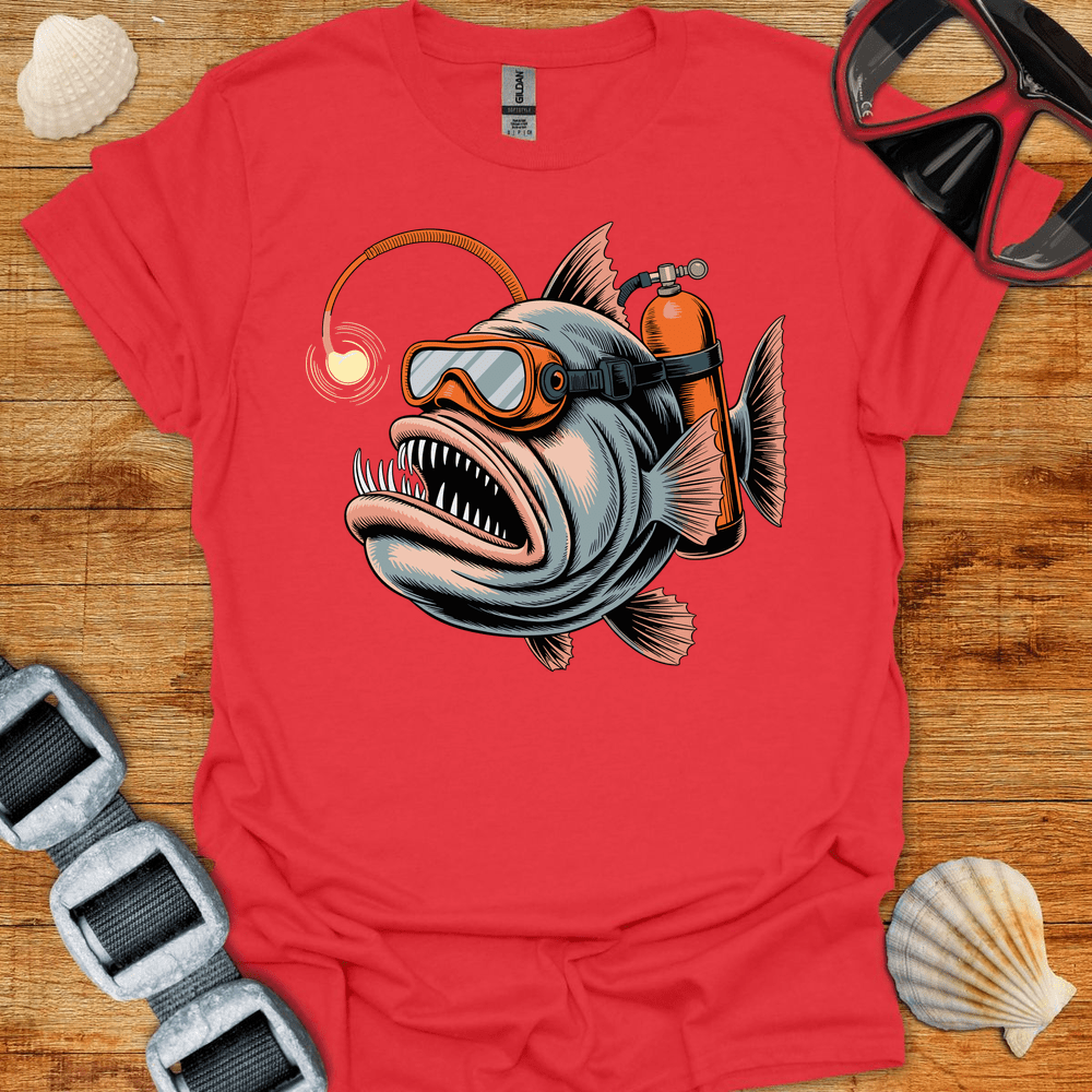 T-Shirt Red / S Anglerfish Diver T-Shirt