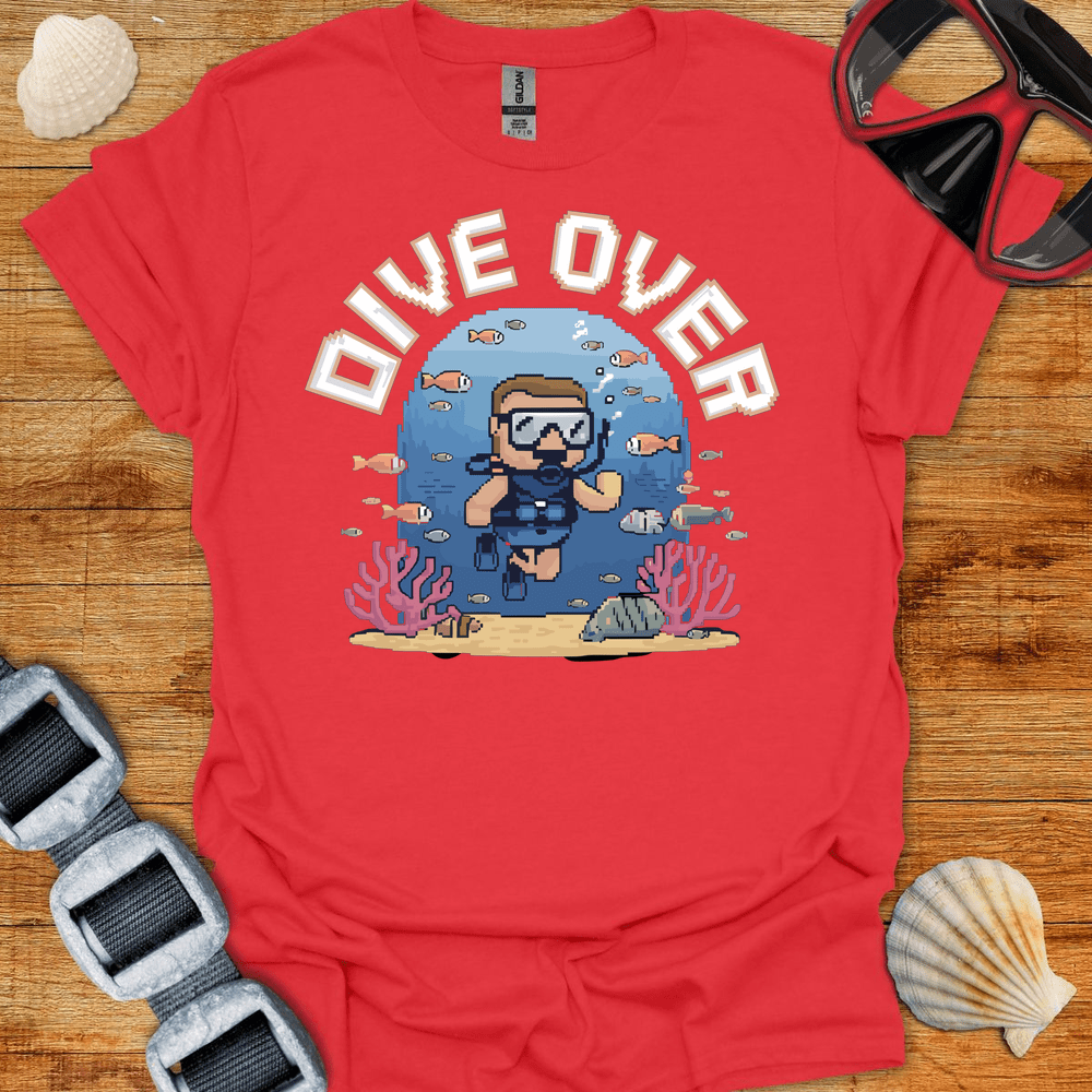 T-Shirt Red / S Dive Over Retro T-Shirt