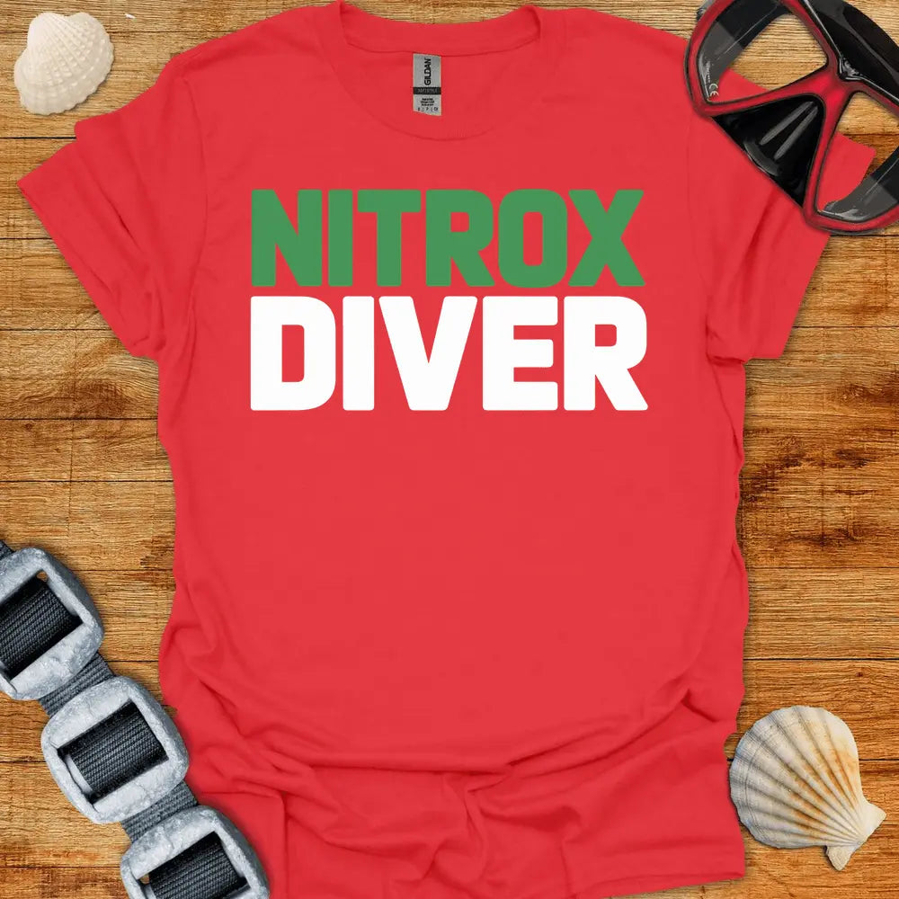 T-Shirt Red / S Diver Nitrox T-Shirt