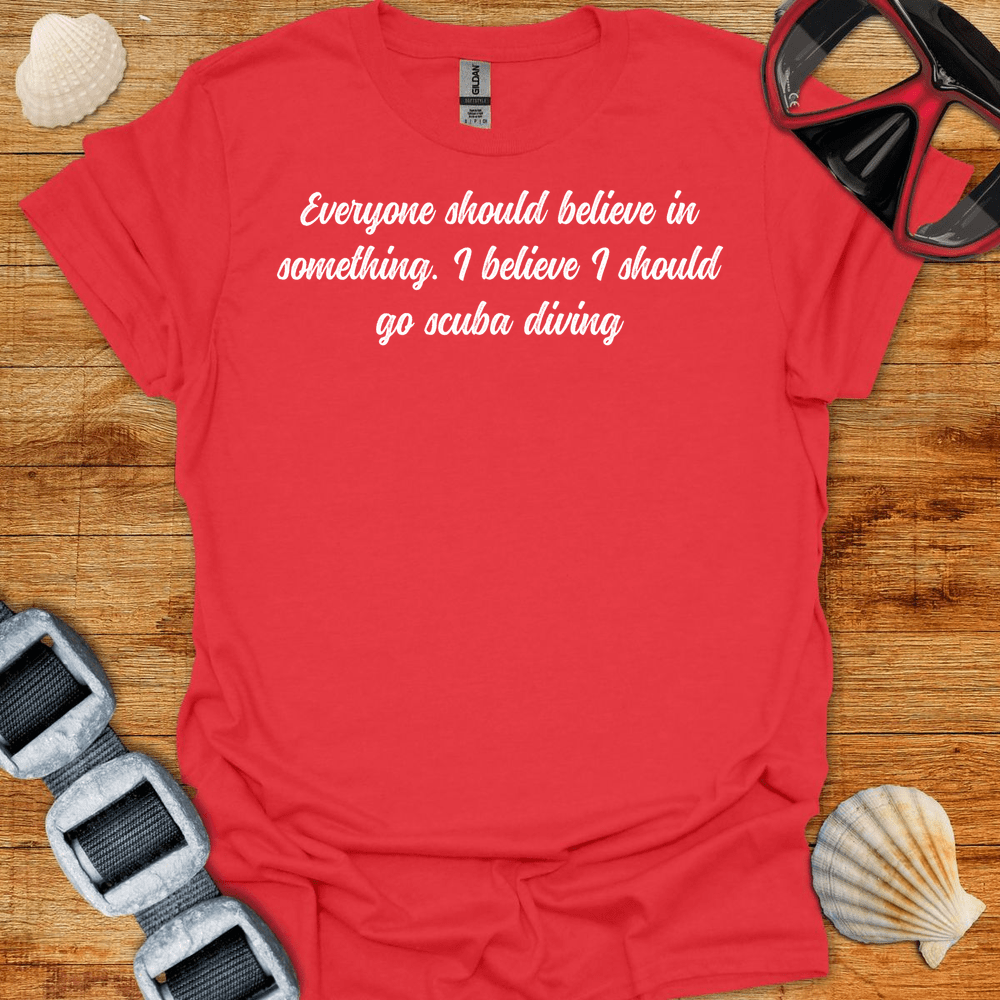 T-Shirt Red / S Go Scuba Diving T-Shirt