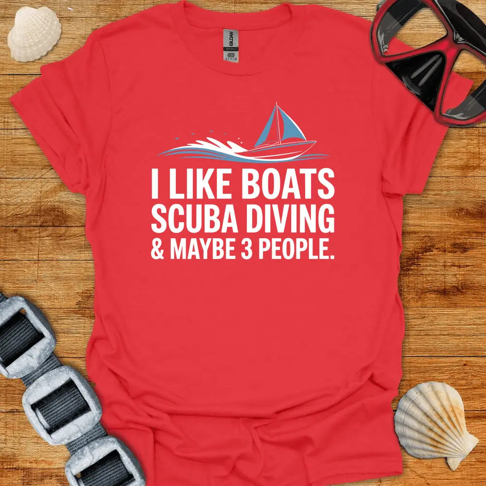 T-Shirt Red / S I Like Boats T-Shirt