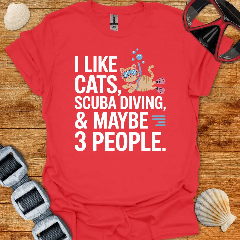 T-Shirt Red / S I Like Cats T-Shirt