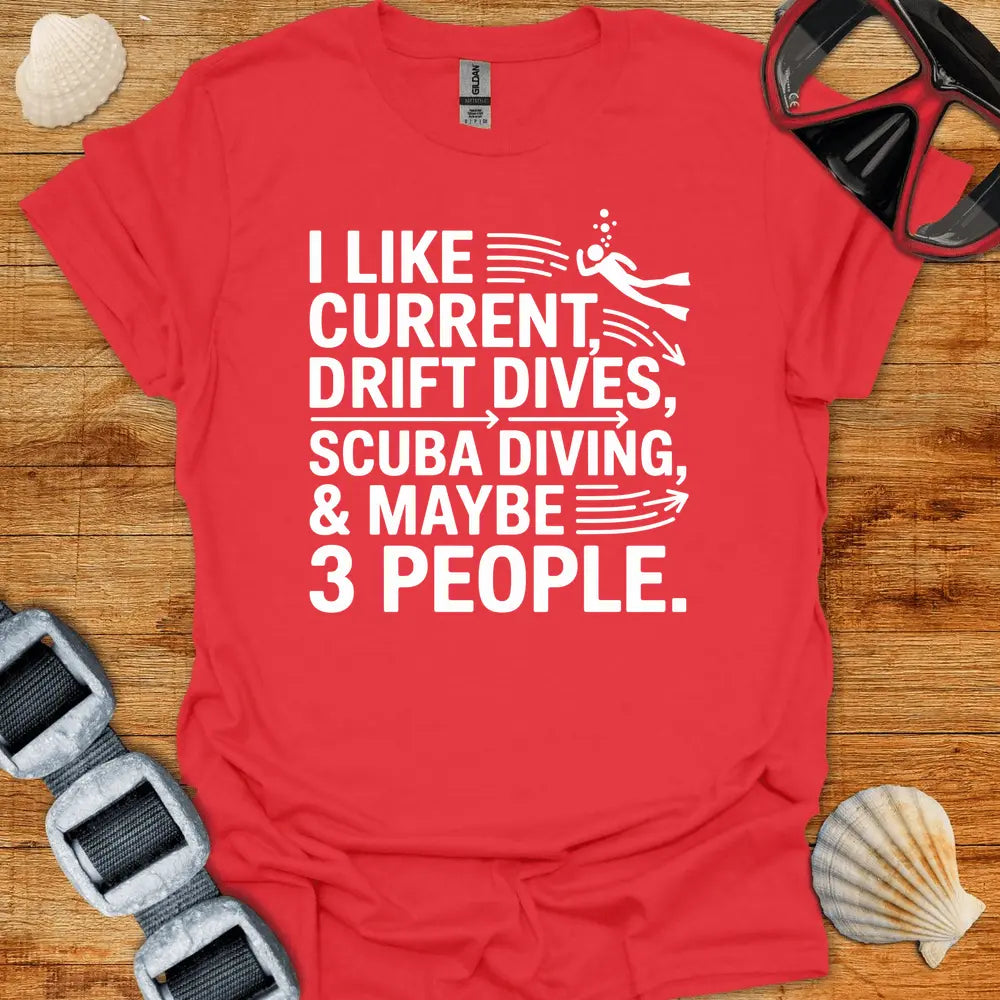 T-Shirt Red / S I Like Current T-Shirt
