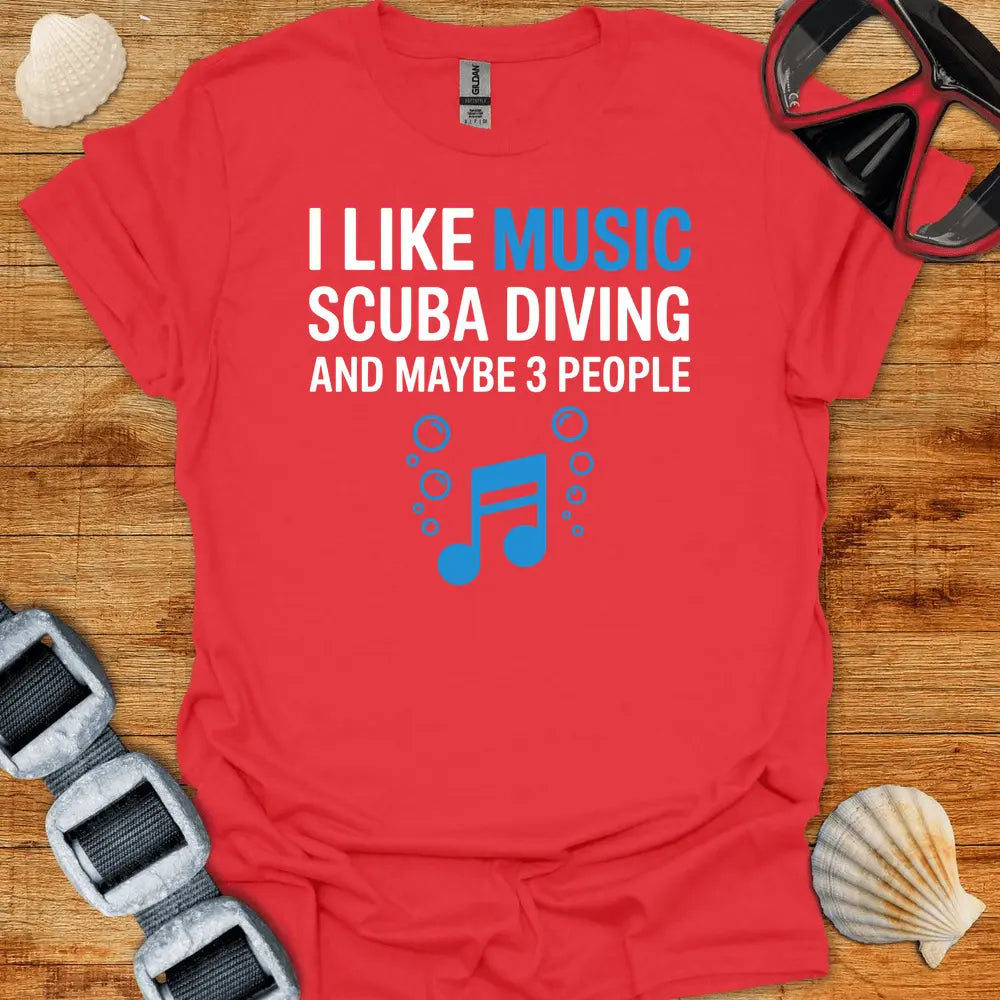 T-Shirt Red / S I Like Music T-Shirt
