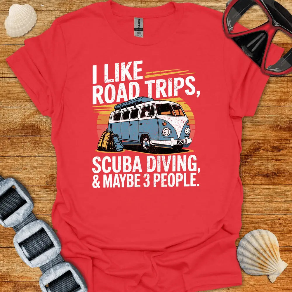 T-Shirt Red / S I Like Road Trips T-Shirt