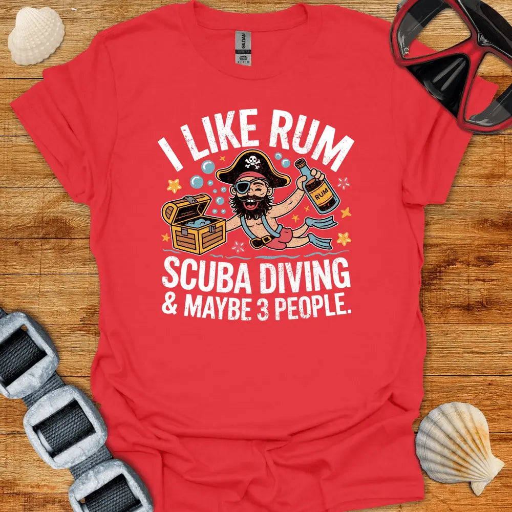 T-Shirt Red / S I Like Rum T-Shirt