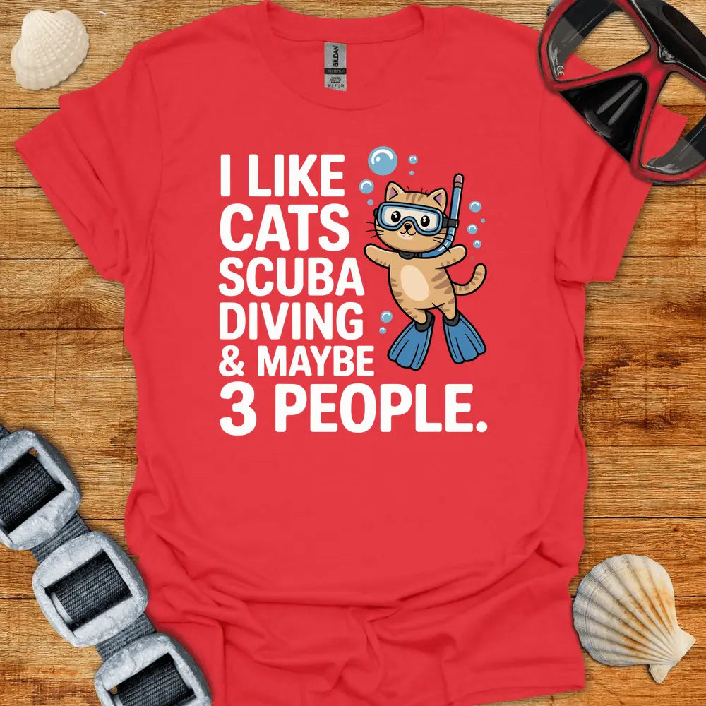 T-Shirt Red / S Like Cats T-Shirt