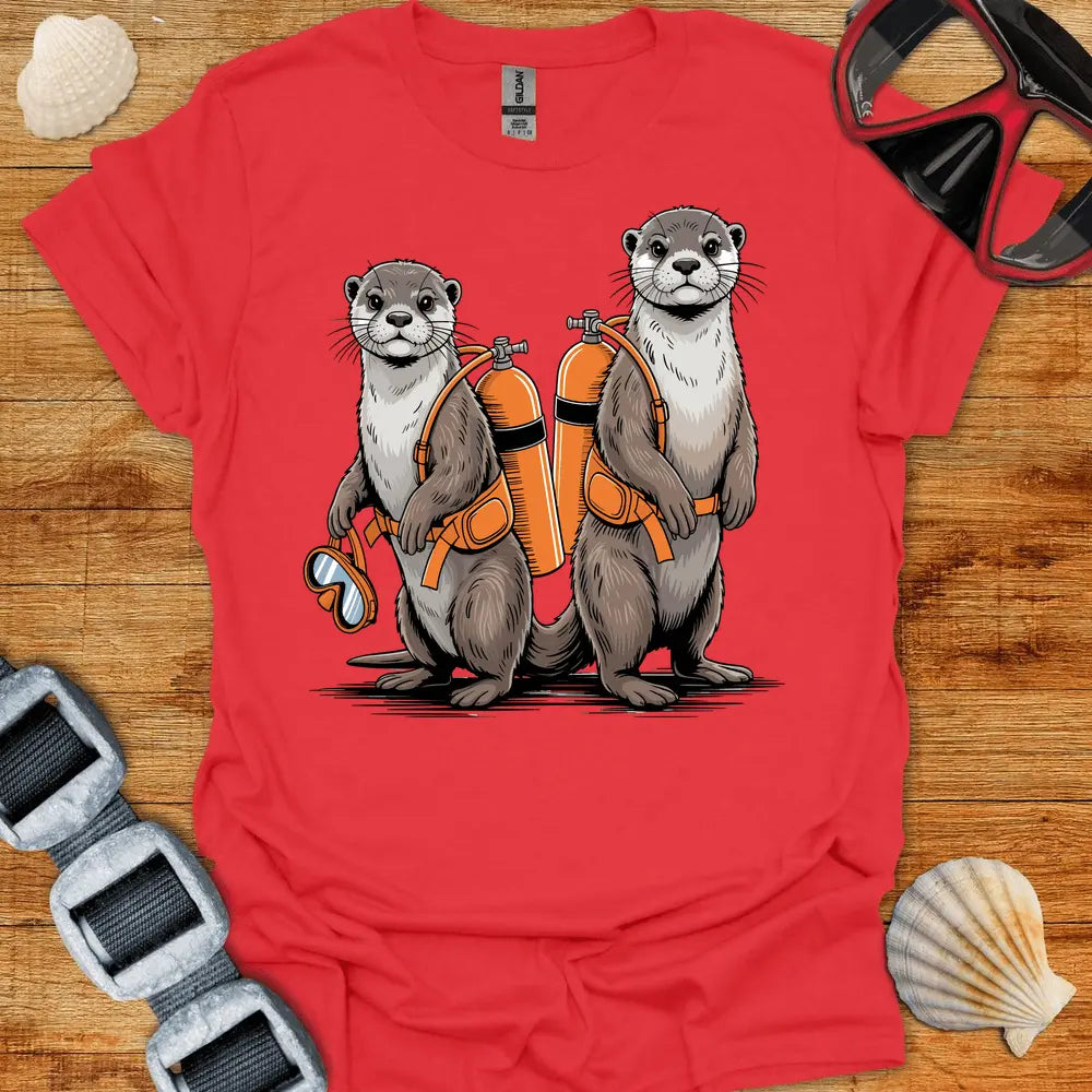 T-Shirt Red / S Otter Divers T-Shirt
