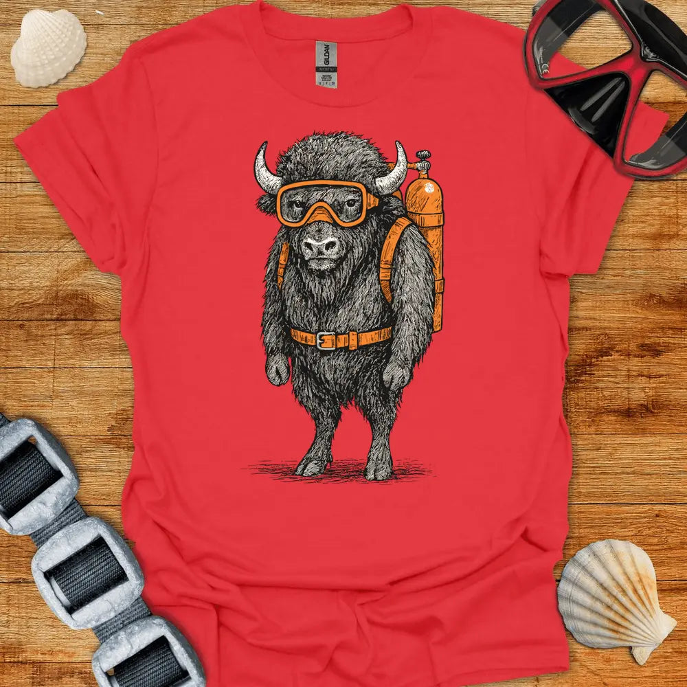 T-Shirt Red / S Scuba Byson T-Shirt