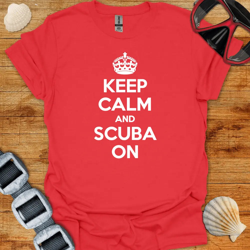 T-Shirt Red / S Scuba On T-Shirt