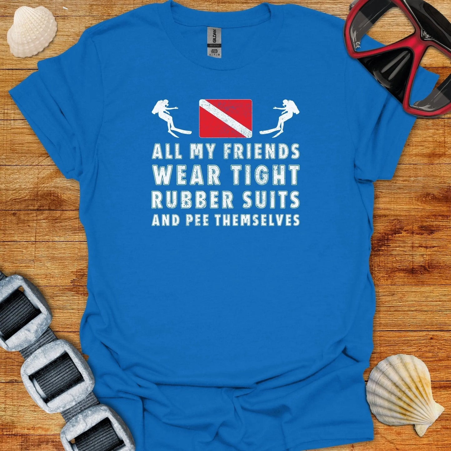 T-Shirt Royal / S All My Friends Wear Tight Rubber Suits T-Shirt