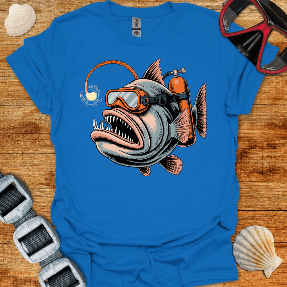 T-Shirt Royal / S Anglerfish Diver T-Shirt