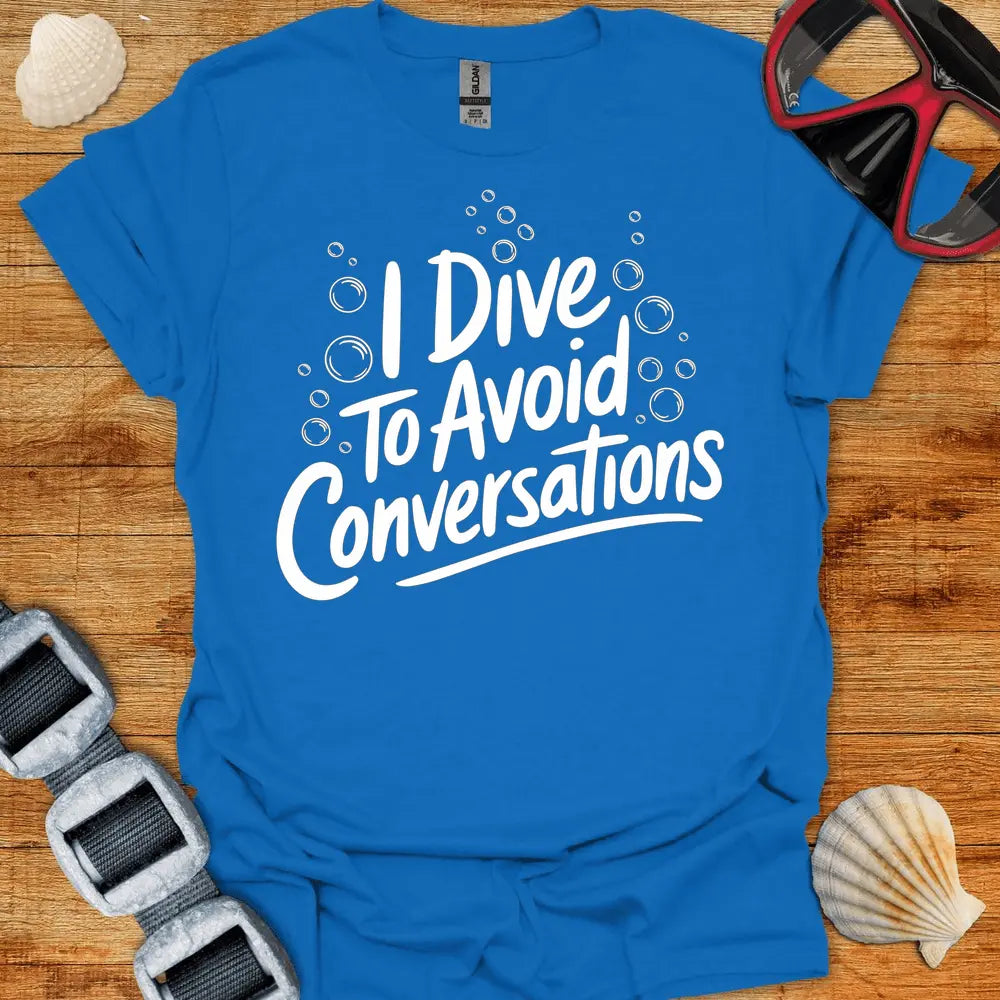 T-Shirt Royal / S Avoid Conversations T-Shirt