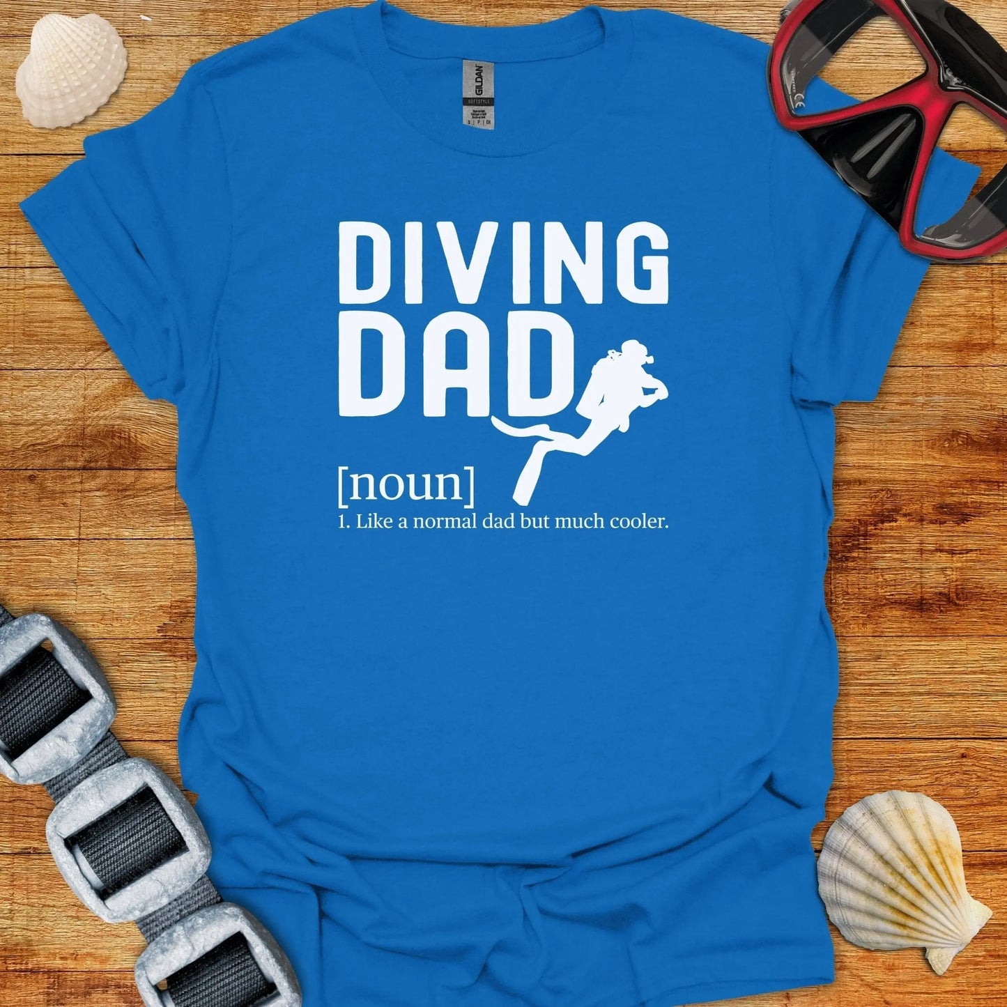 T-Shirt Royal / S Cool Diving Dad T-Shirt
