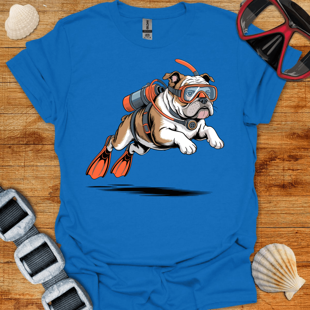 T-Shirt Royal / S Diving Bulldog T-Shirt