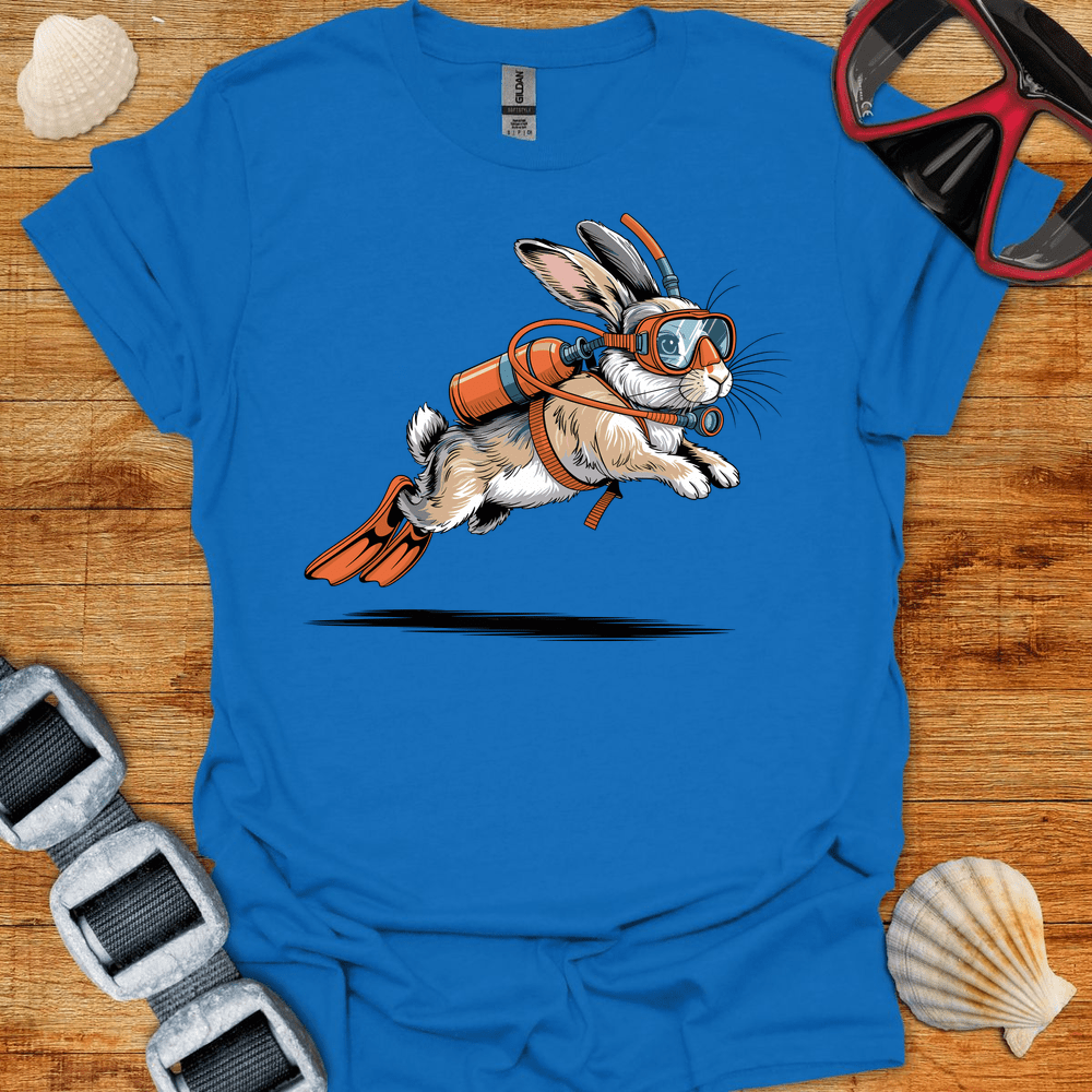 T-Shirt Royal / S Diving Rabbit T-Shirt