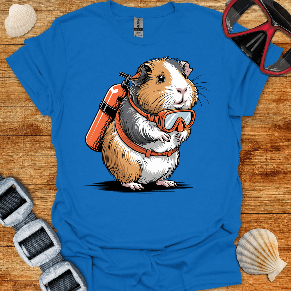 T-Shirt Royal / S Guinea Pig Diver T-Shirt