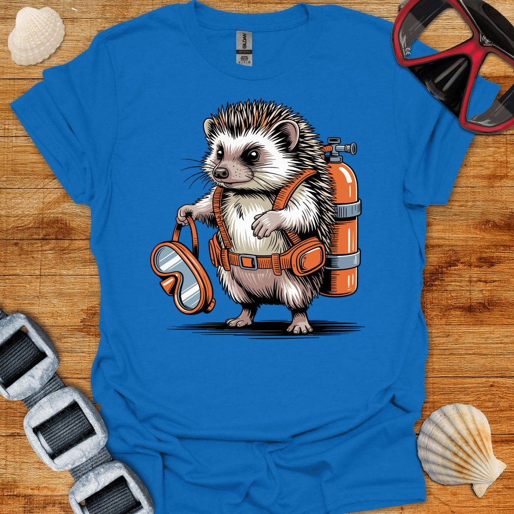 T-Shirt Royal / S Hedgehog Diver T-Shirt