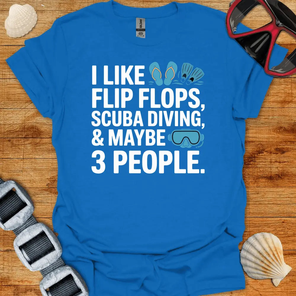 T-Shirt Royal / S I Like Flipflops T-Shirt