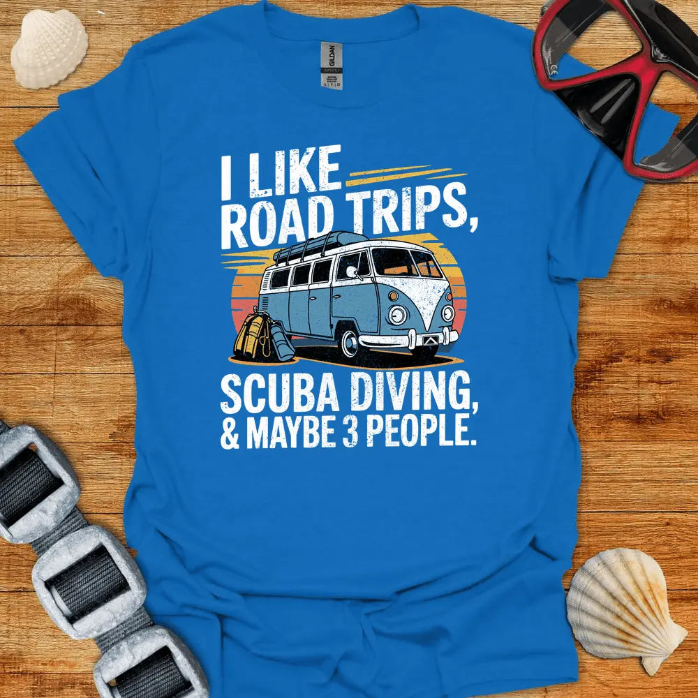 T-Shirt Royal / S I Like Road Trips T-Shirt