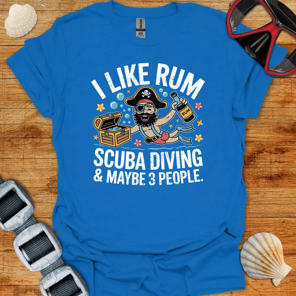 T-Shirt Royal / S I Like Rum T-Shirt