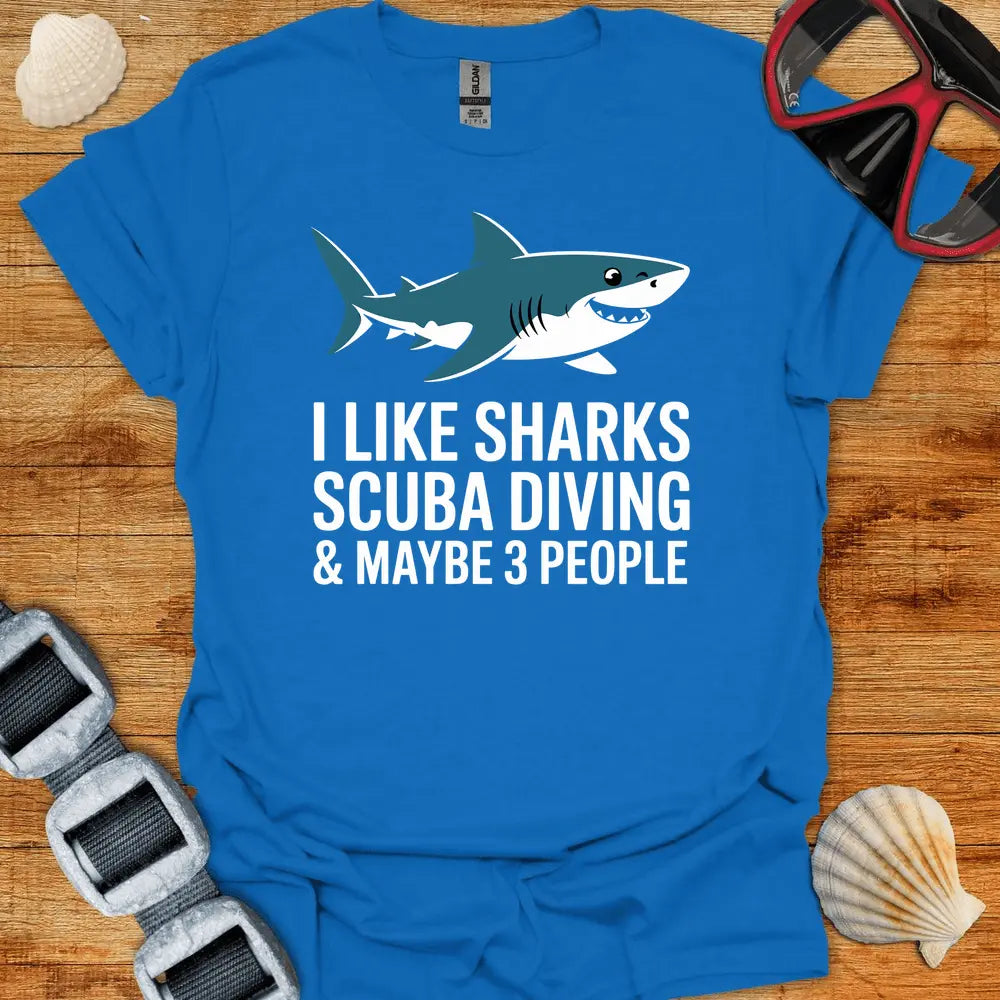 T-Shirt Royal / S I Like Sharks T-Shirt